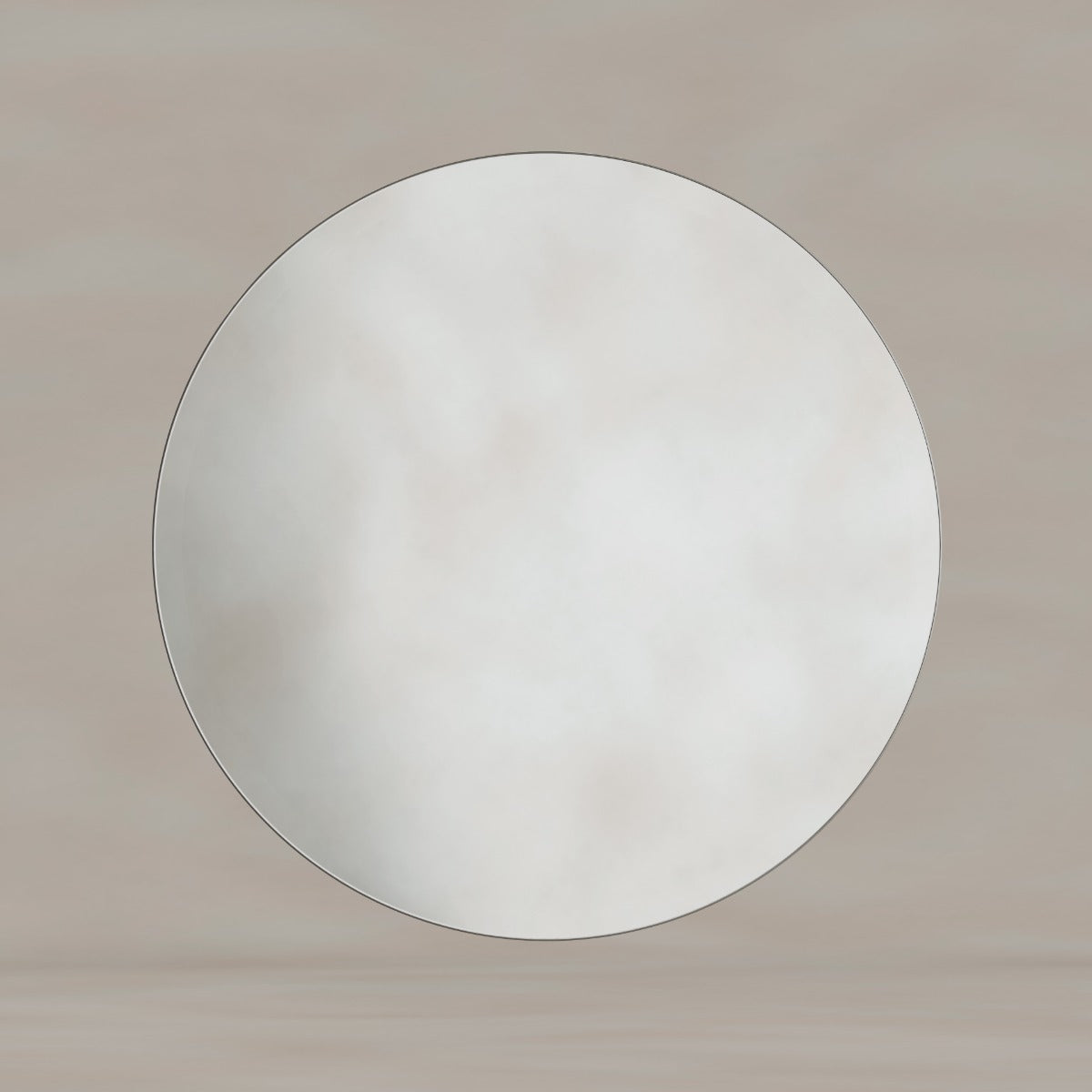 Oslo Round Mirror 80cm Brushed Nickel