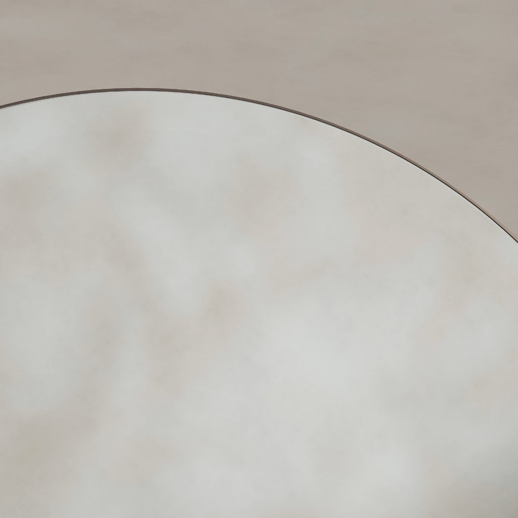 Oslo Round Mirror 80cm Brushed Bronze