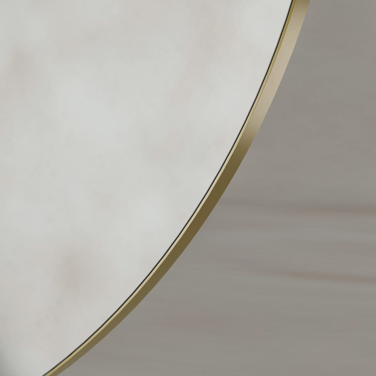 Oslo Round Mirror 100cm Brushed Brass