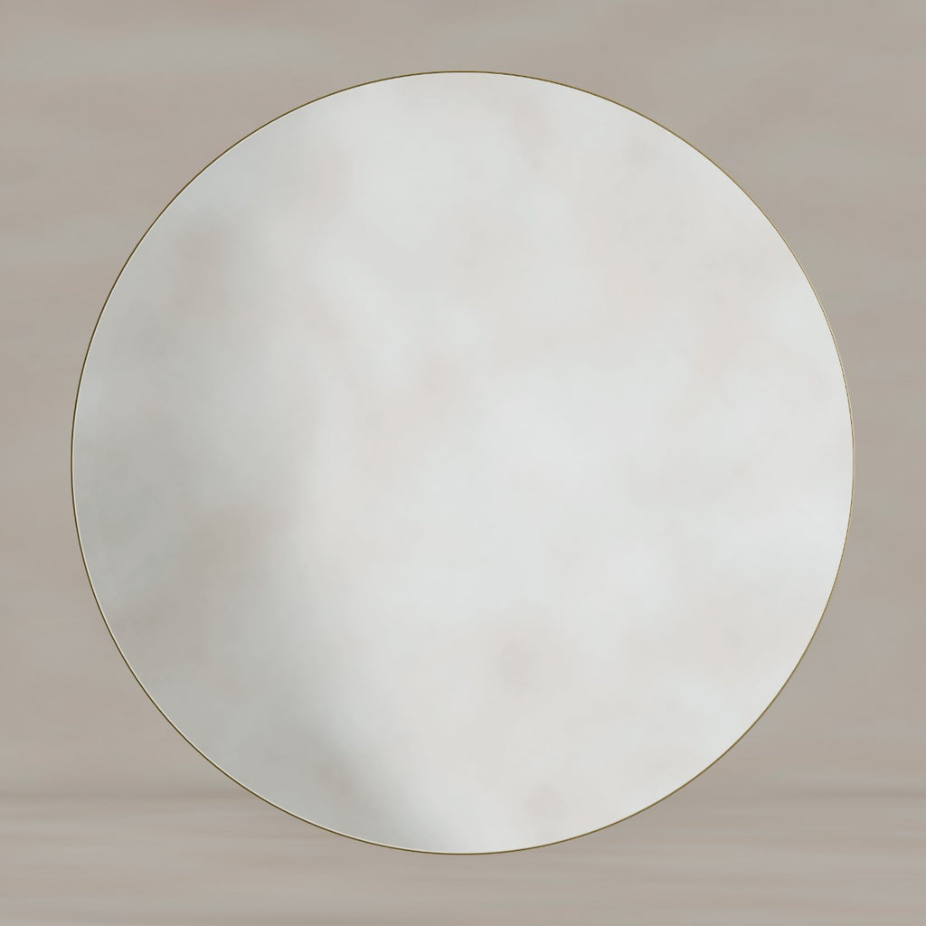 Oslo Round Mirror 100cm Brushed Brass