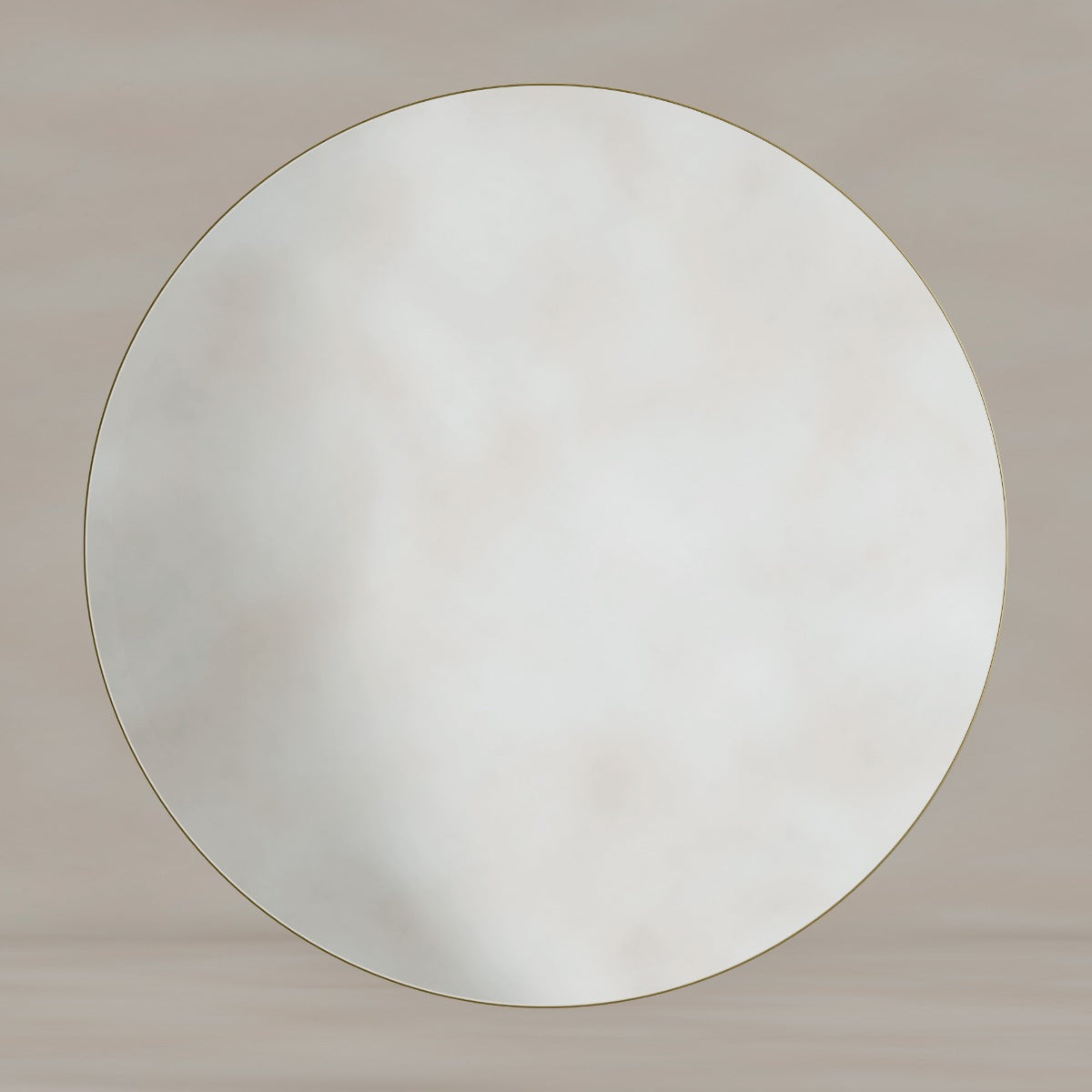 Oslo Round Mirror 100cm Brushed Brass