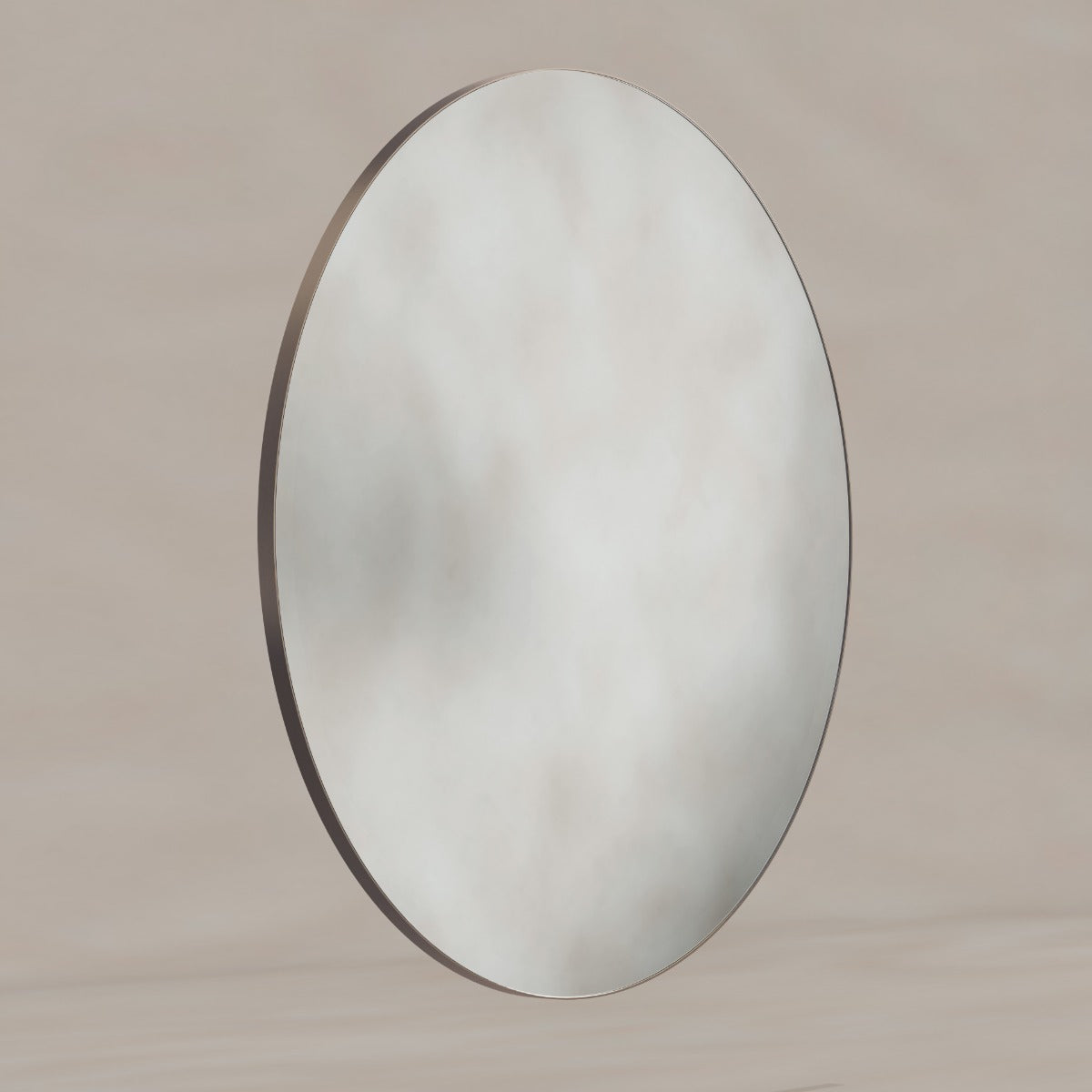 Oslo Round Mirror 100cm Brushed Bronze