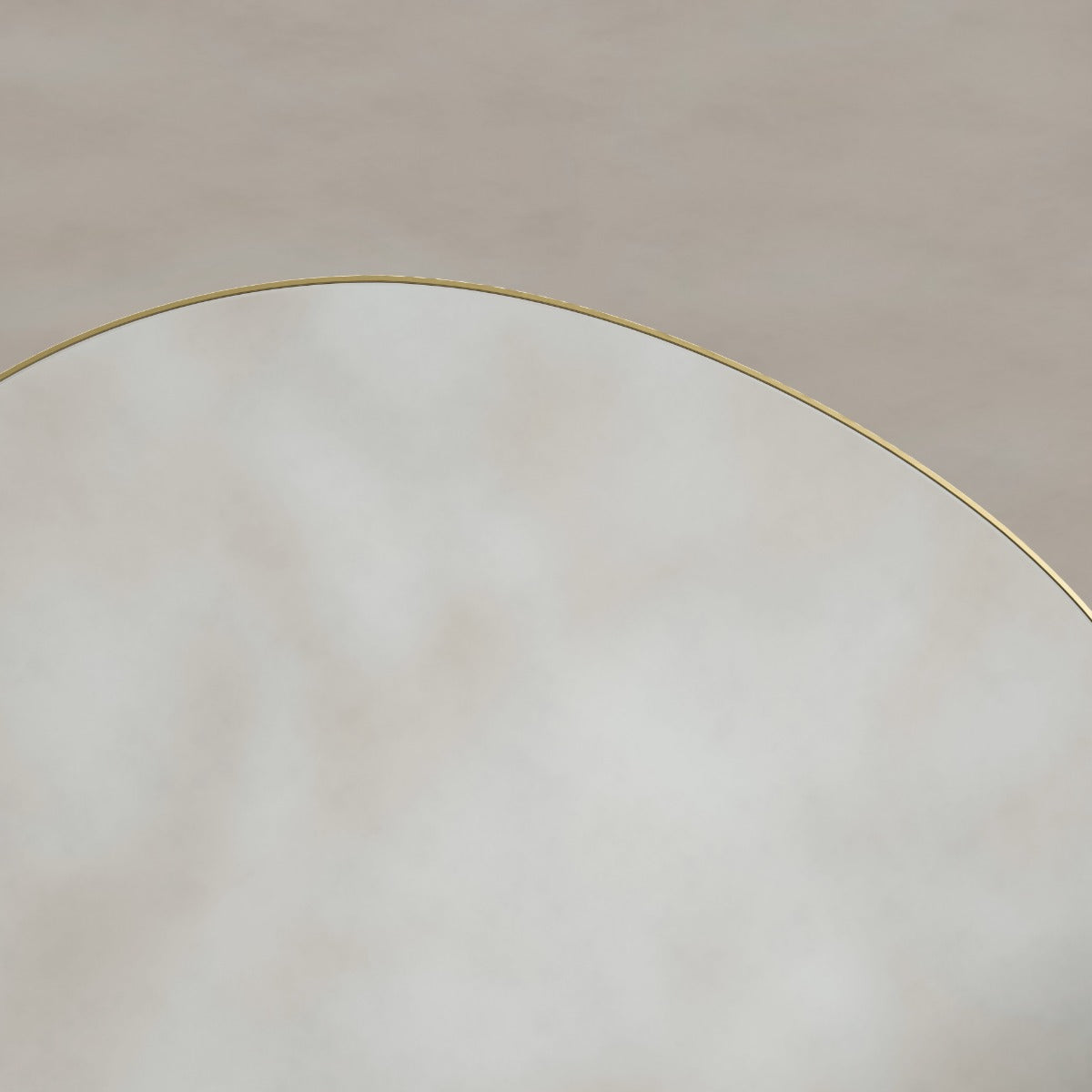 Oslo Organic Mirror 60cm Brushed Brass