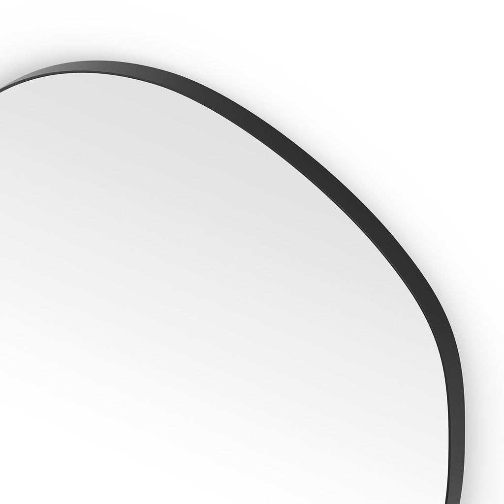 Oslo Organic Mirror 60cm Black