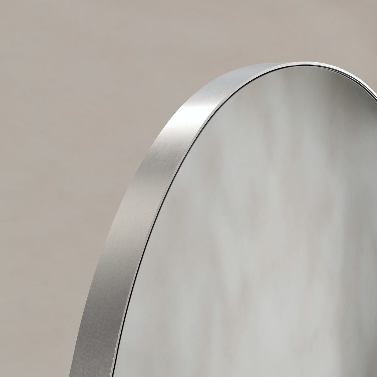 Oslo Organic Mirror 60cm Brushed Nickel