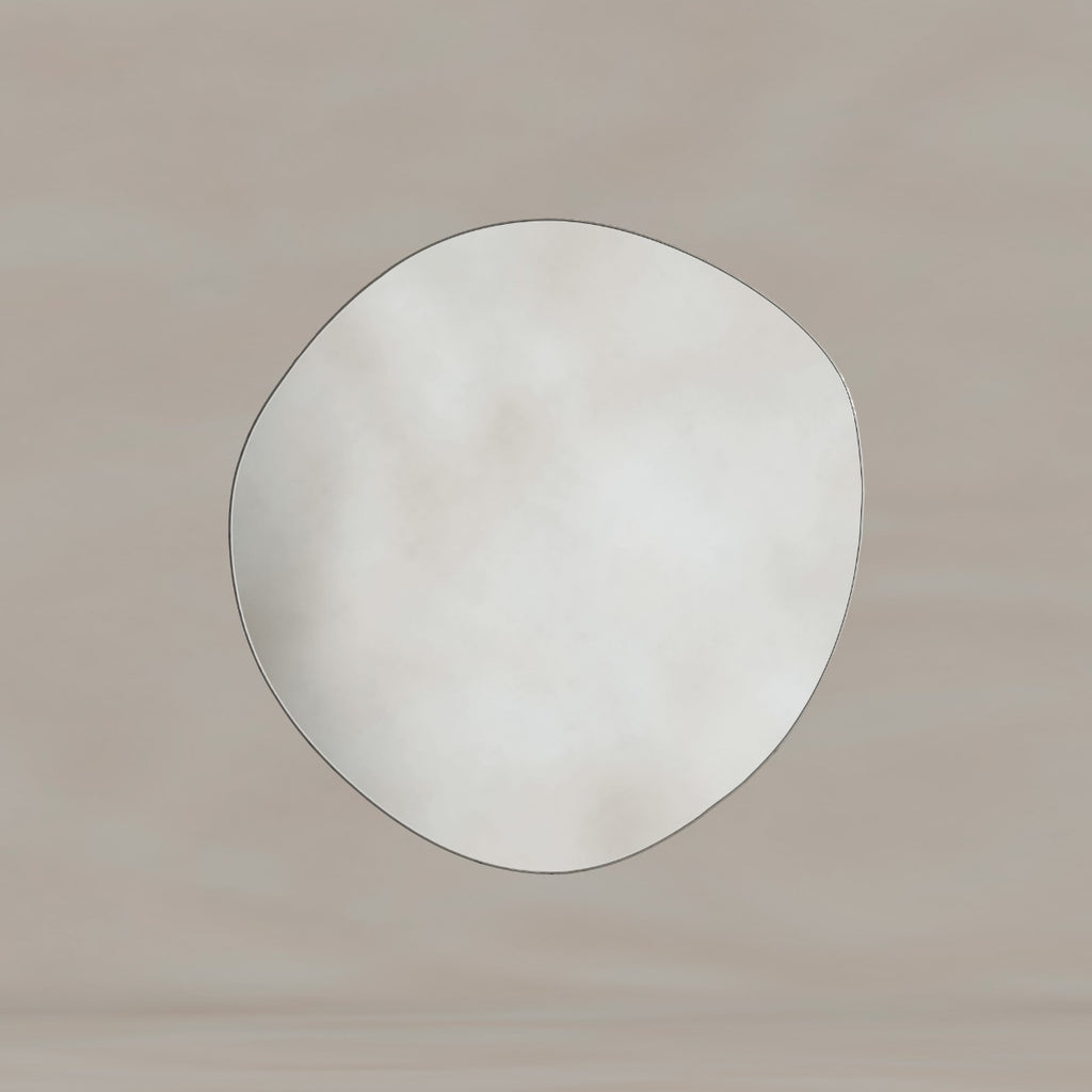 Oslo Organic Mirror 60cm Brushed Nickel