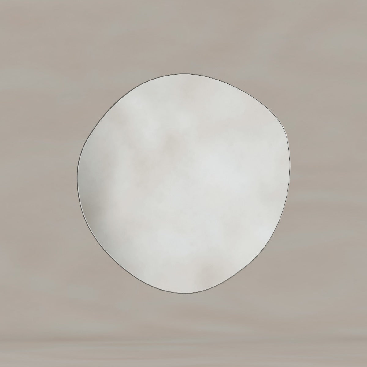 Oslo Organic Mirror 60cm Brushed Nickel