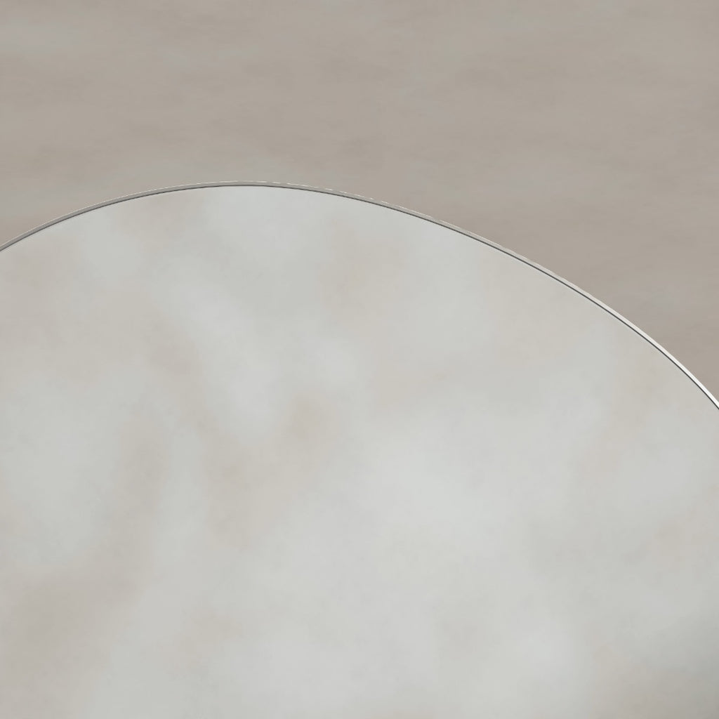 Oslo Organic Mirror 60cm Brushed Nickel