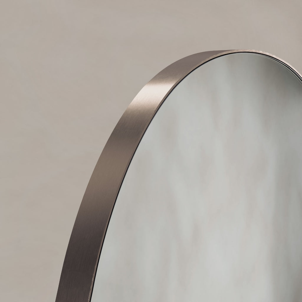 Oslo Organic Mirror 60cm Brushed Bronze