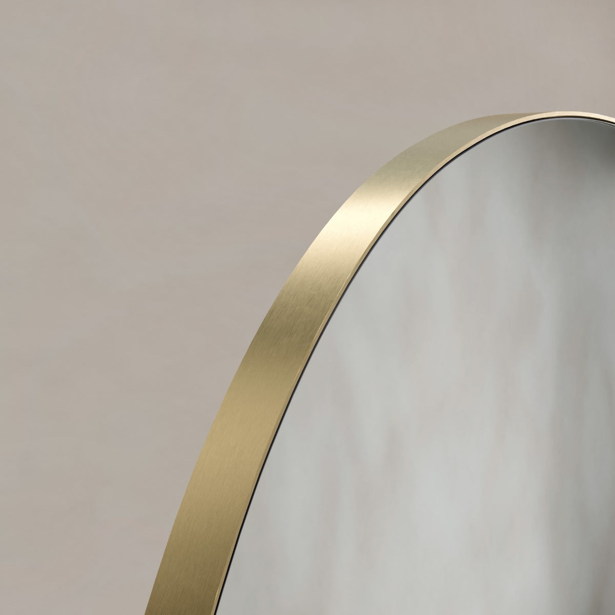 Oslo Organic Mirror 80cm Brushed Brass