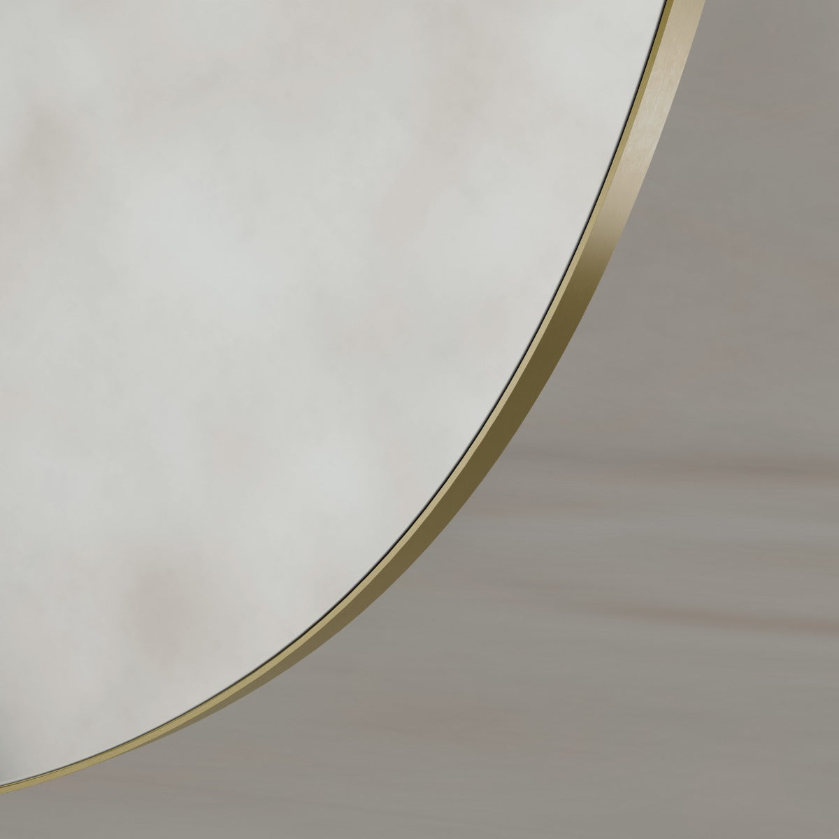 Oslo Organic Mirror 80cm Brushed Brass