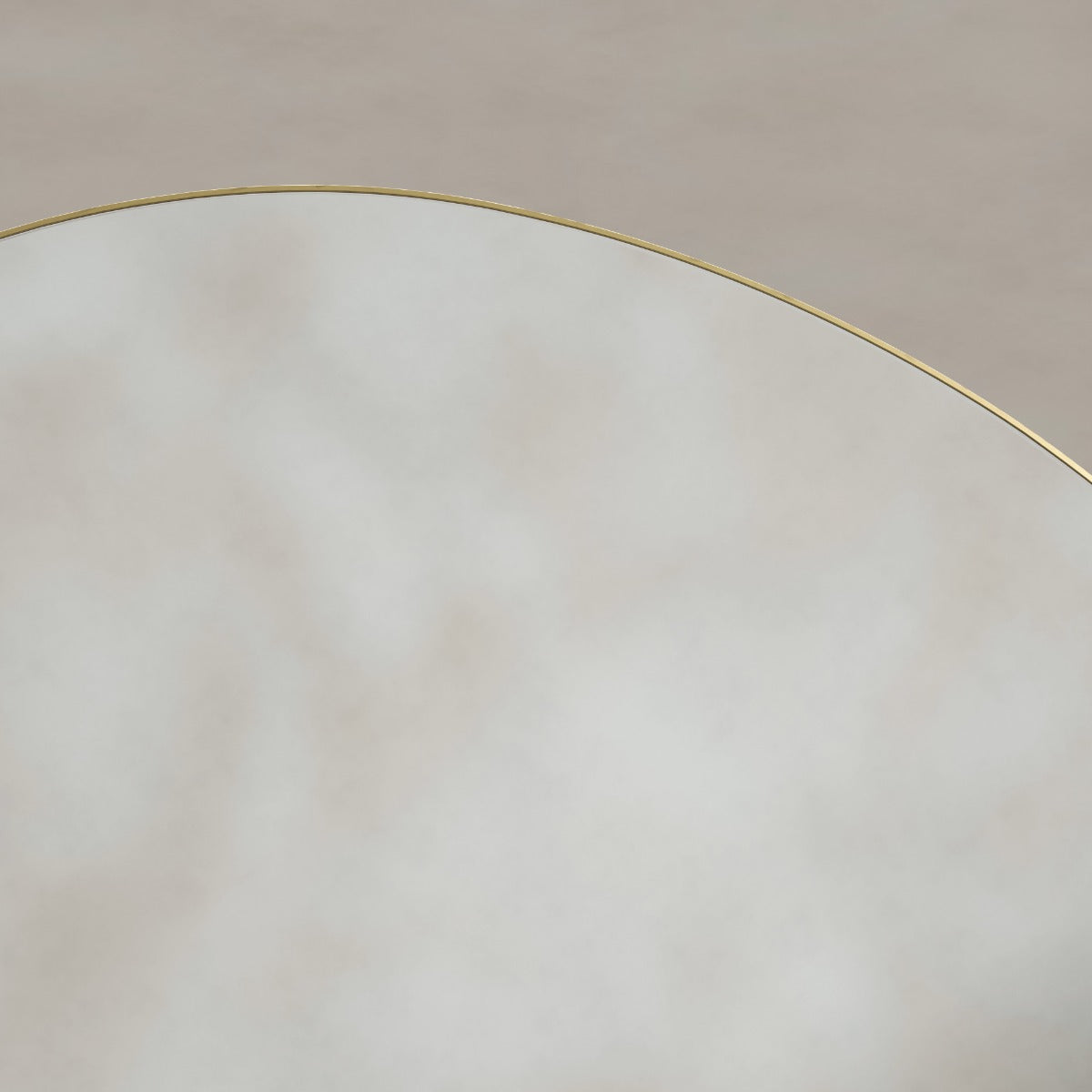 Oslo Organic Mirror 80cm Brushed Brass