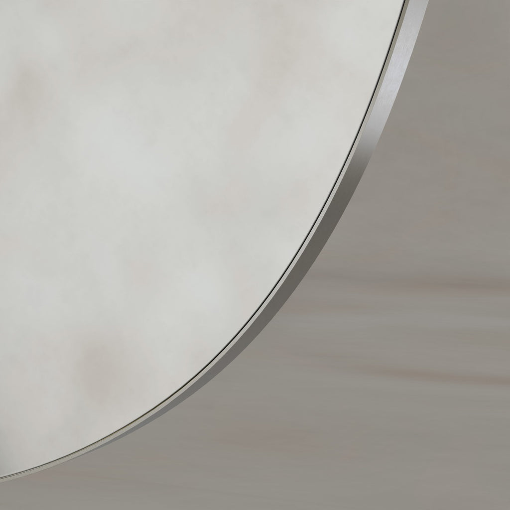 Oslo Organic Mirror 80cm Brushed Nickel