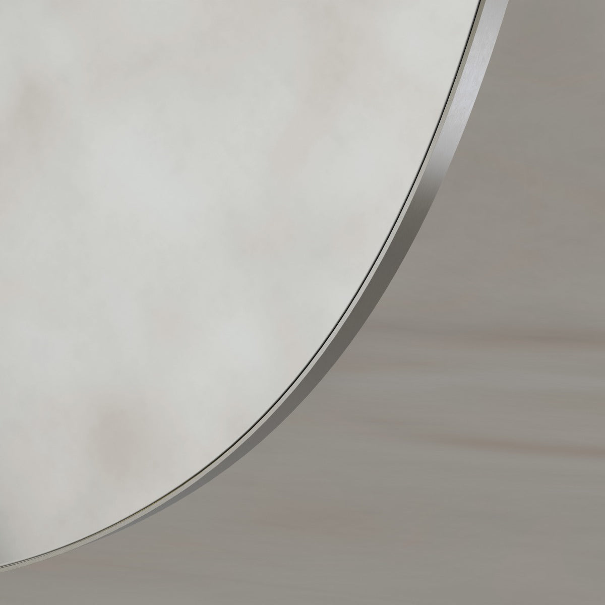 Oslo Organic Mirror 80cm Brushed Nickel