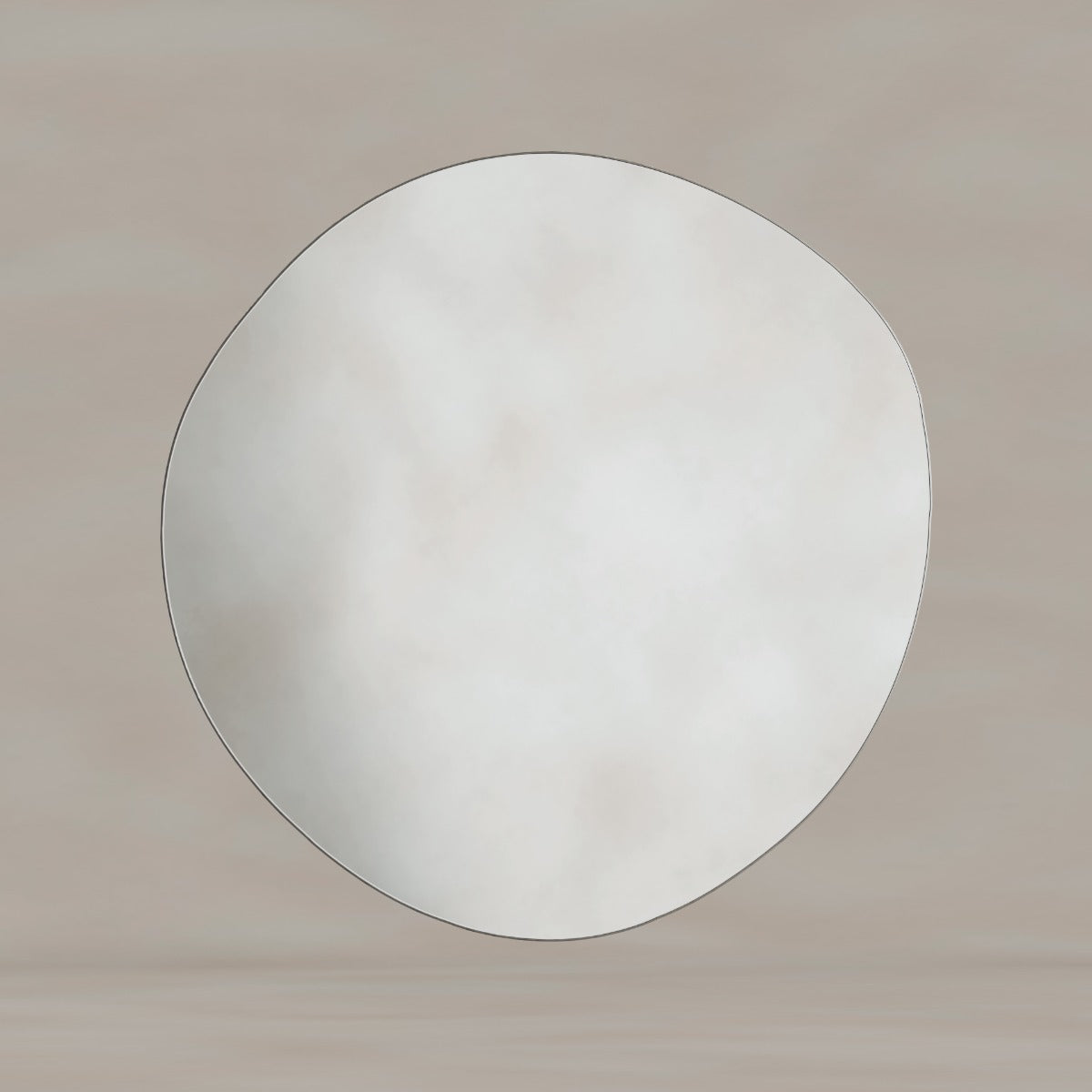 Oslo Organic Mirror 80cm Brushed Nickel