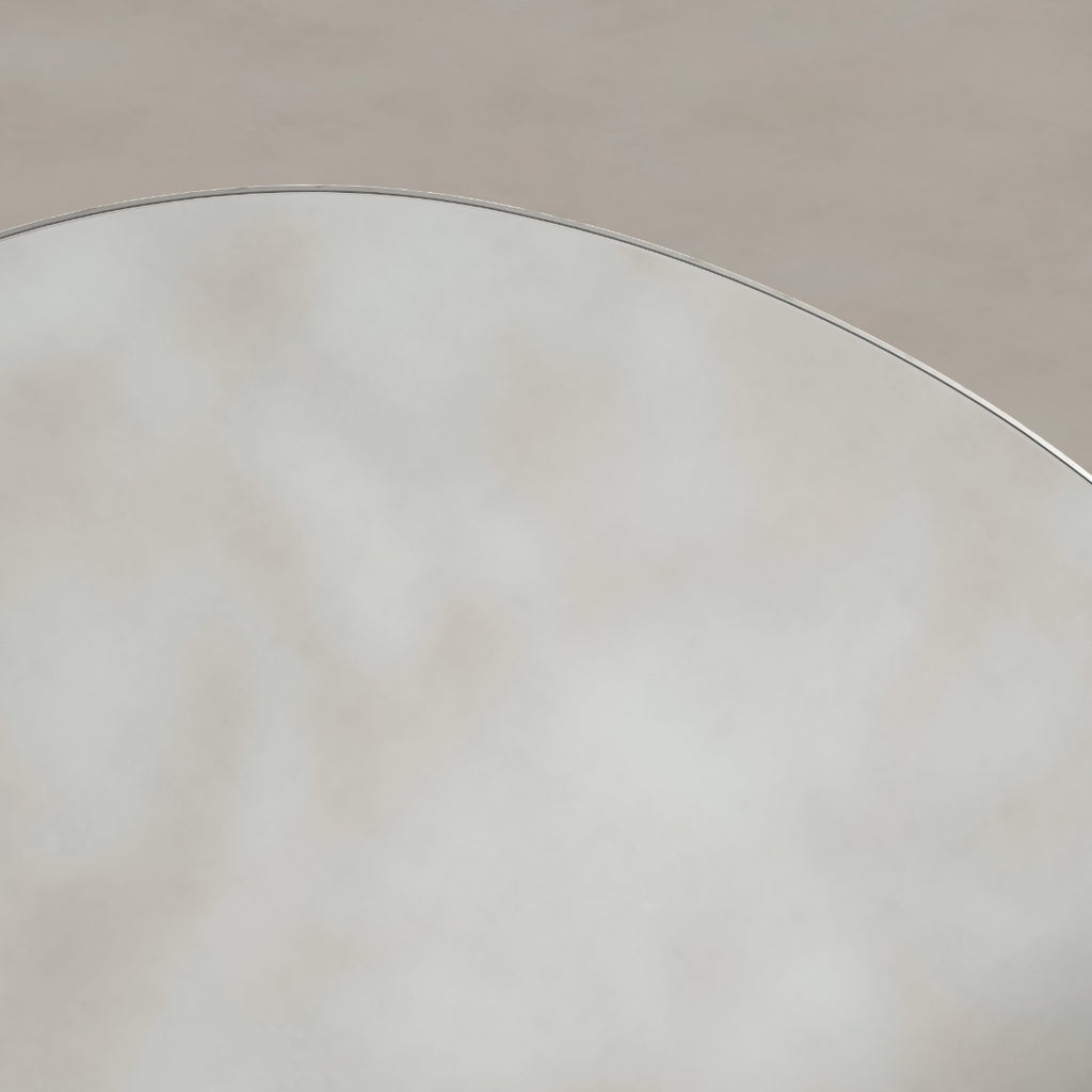 Oslo Organic Mirror 80cm Brushed Nickel