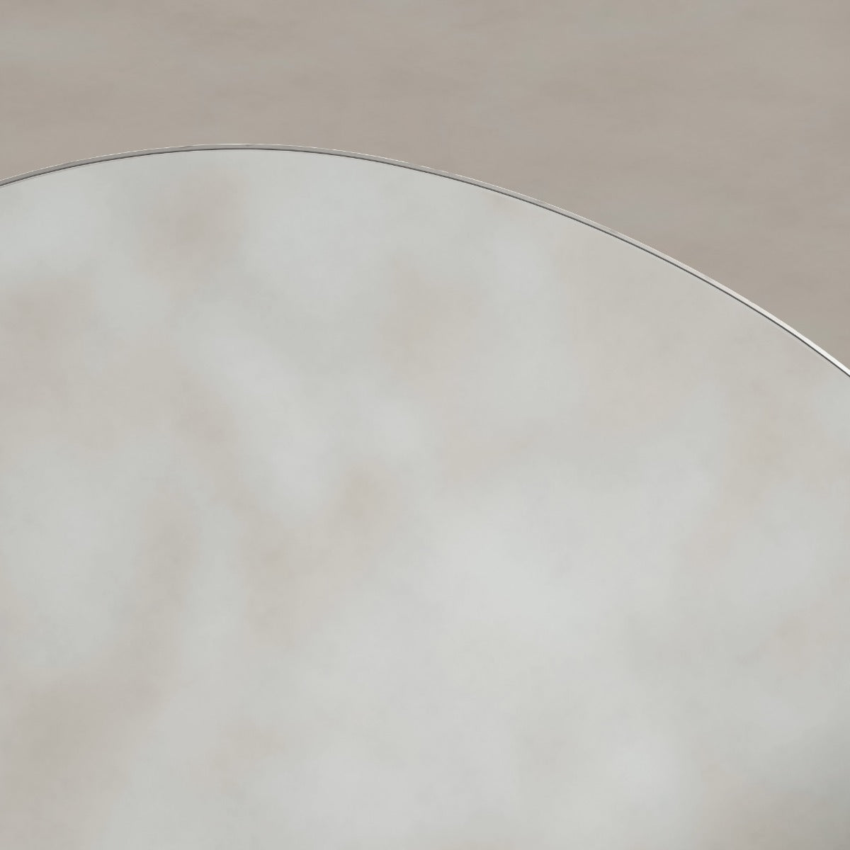 Oslo Organic Mirror 80cm Brushed Nickel