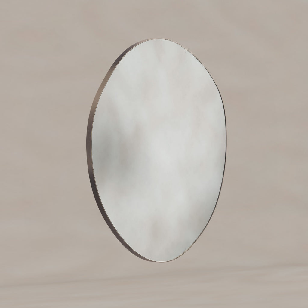 Oslo Organic Mirror 80cm Brushed Bronze