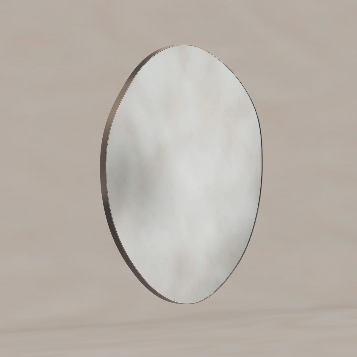 Oslo Organic Mirror 80cm Brushed Bronze