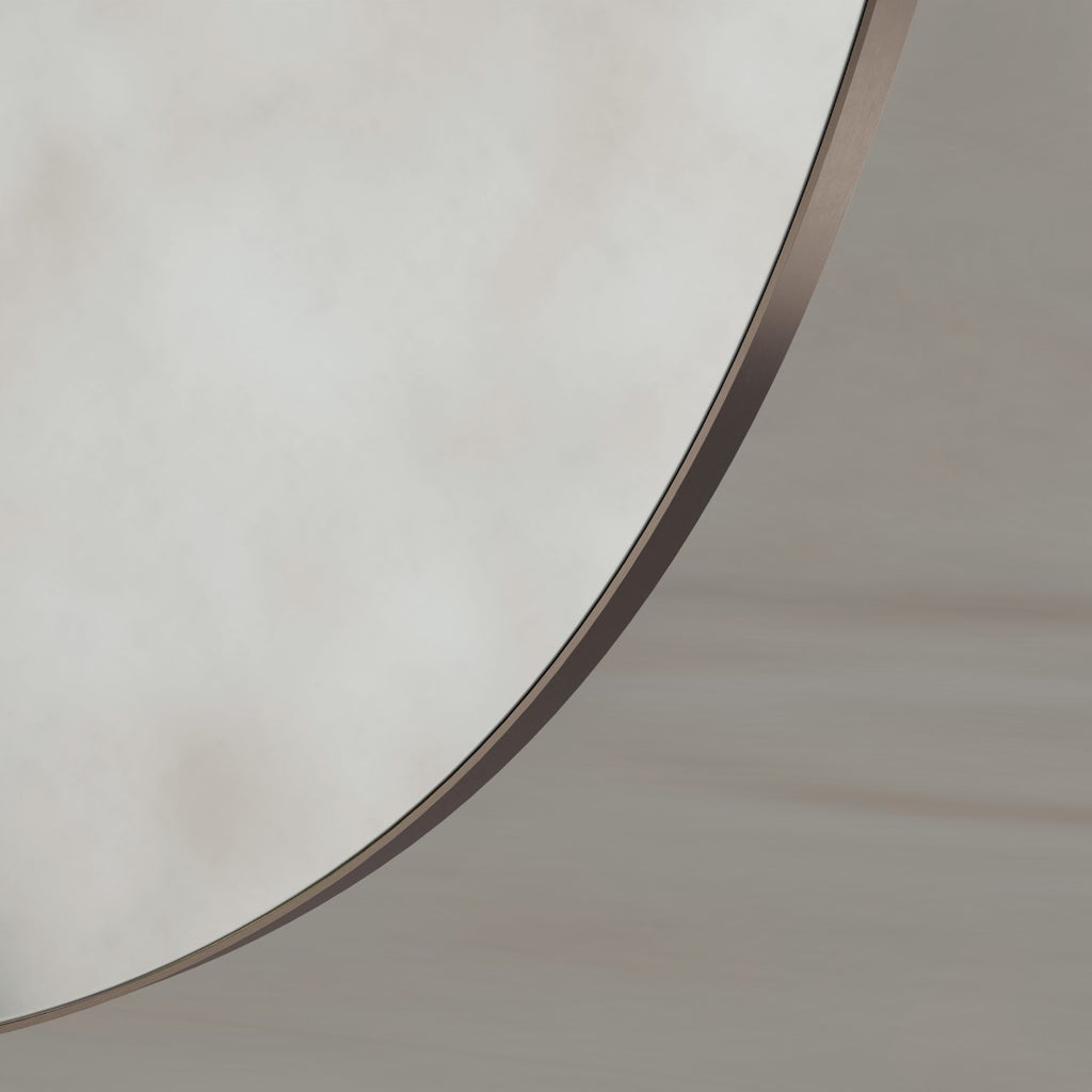 Oslo Organic Mirror 80cm Brushed Bronze