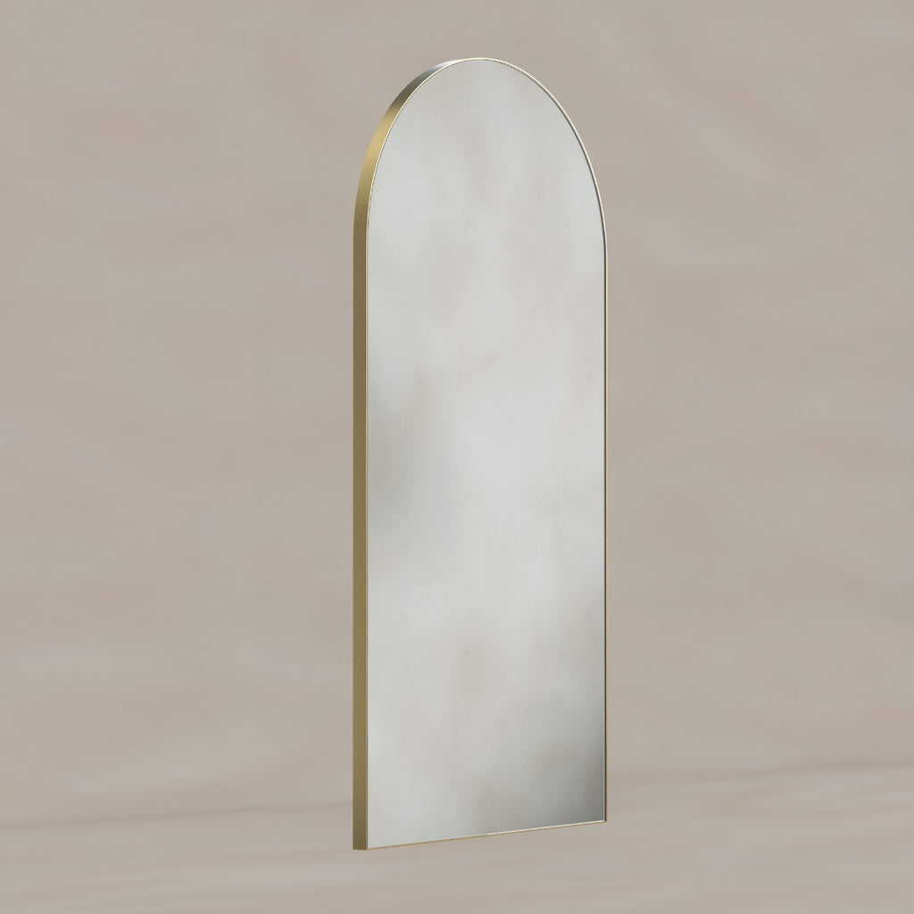 Oslo Arch Mirror 50x100cm Brushed Brass