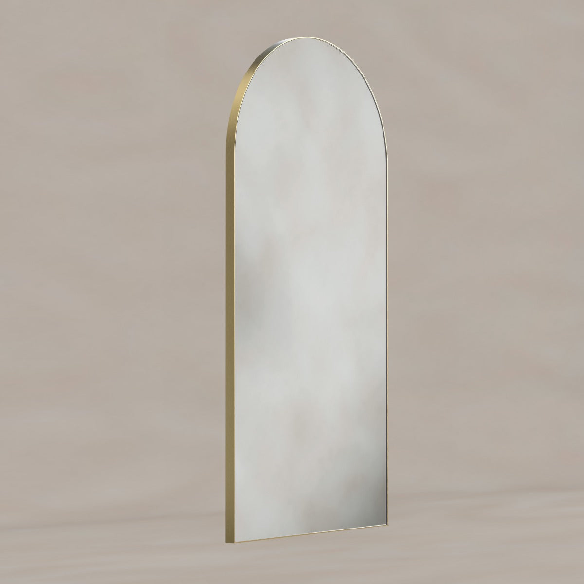 Oslo Arch Mirror 50x100cm Brushed Brass