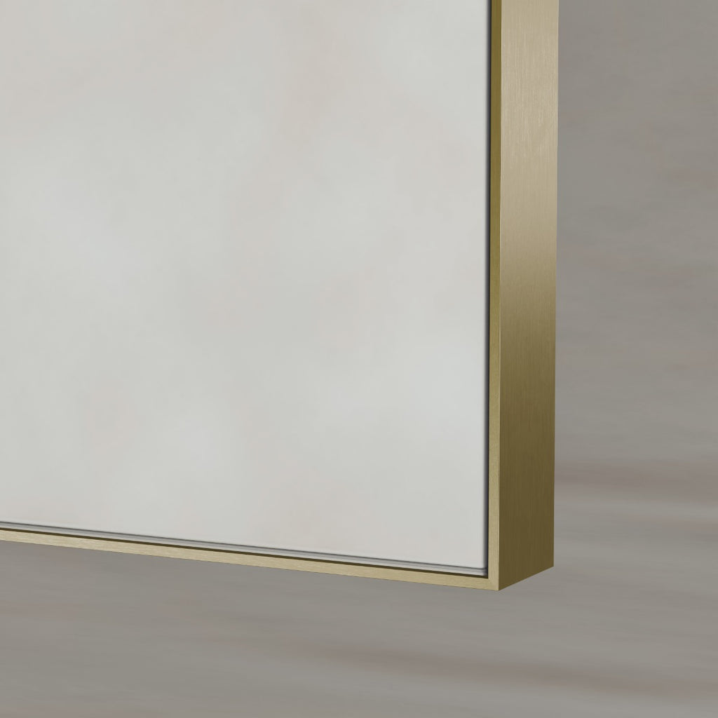 Oslo Arch Mirror 50x100cm Brushed Brass