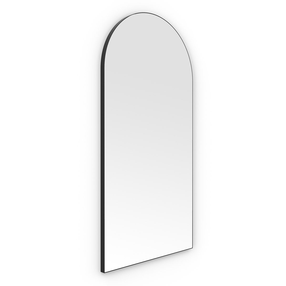 Oslo Arch Mirror 50x100cm Black