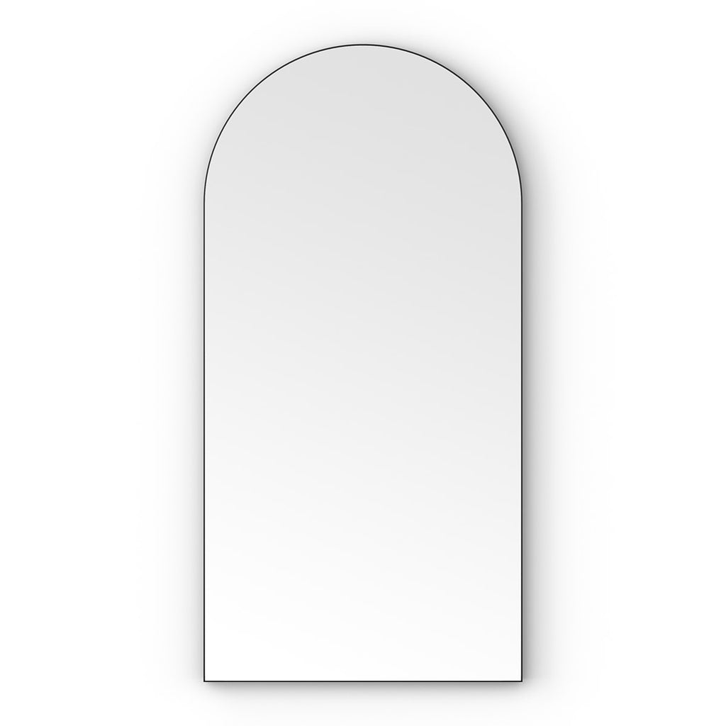 Oslo Arch Mirror 50x100cm Black