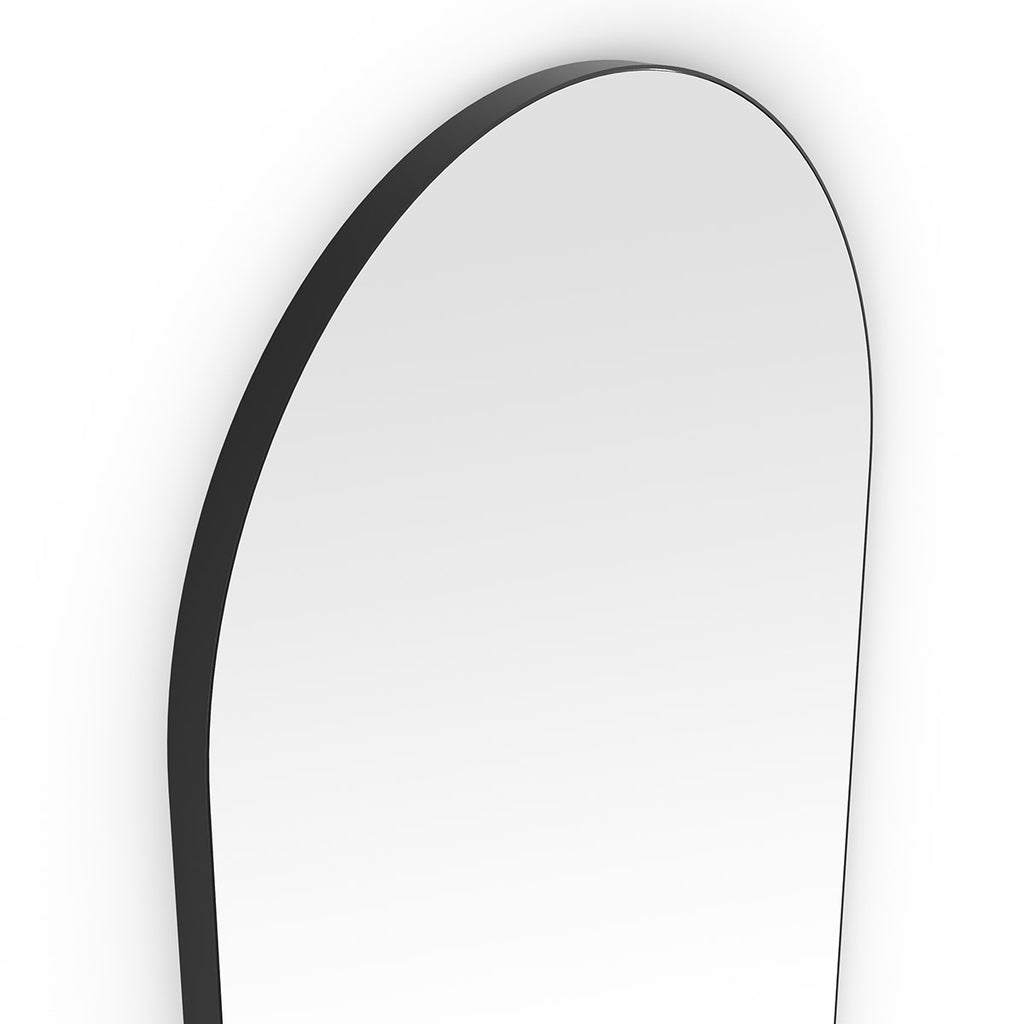 Oslo Arch Mirror 50x100cm Black
