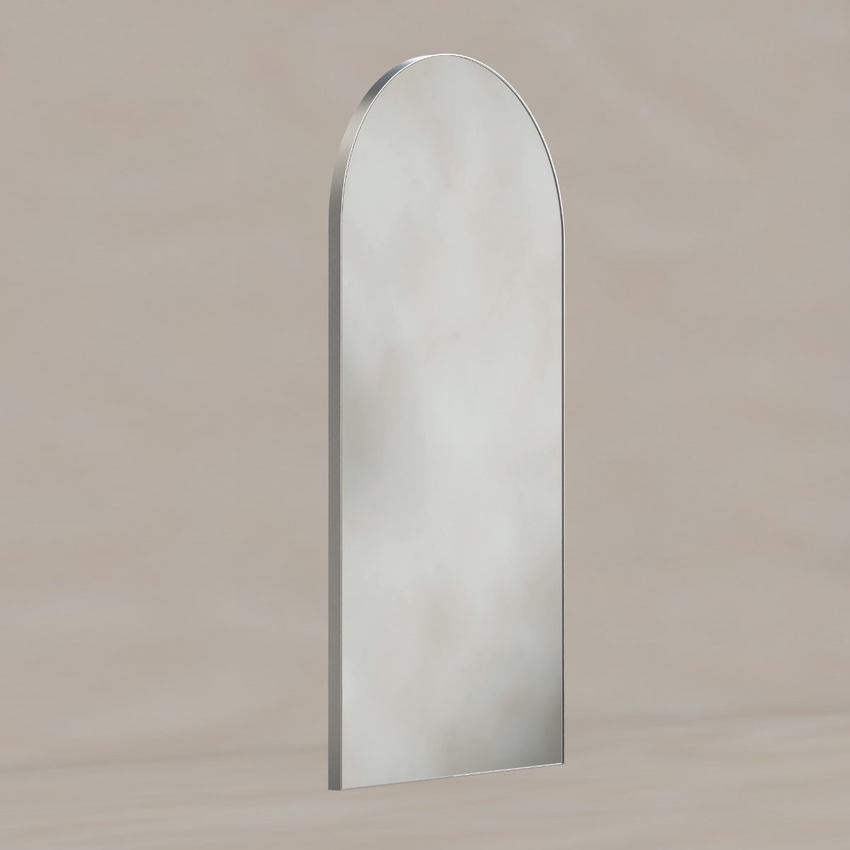 Oslo Arch Mirror 50x100cm Brushed Nickel