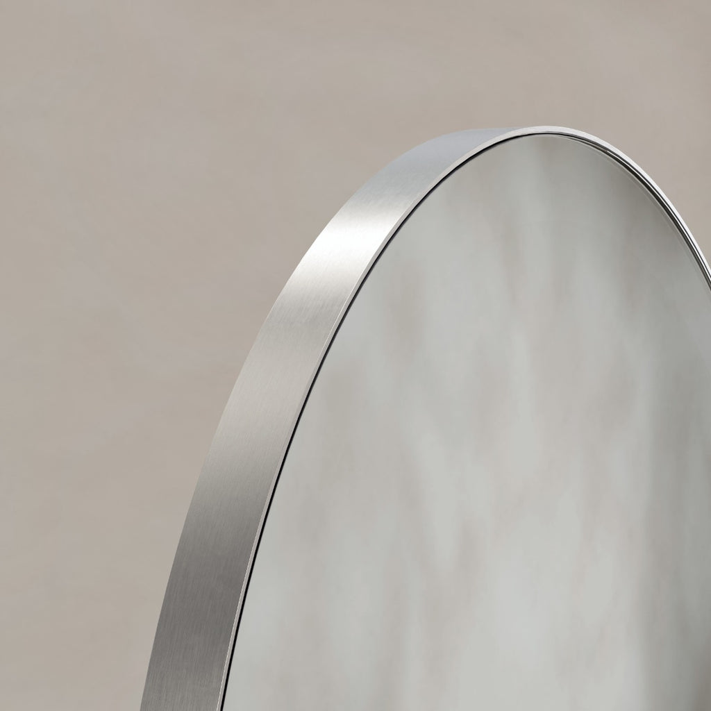 Oslo Arch Mirror 50x100cm Brushed Nickel