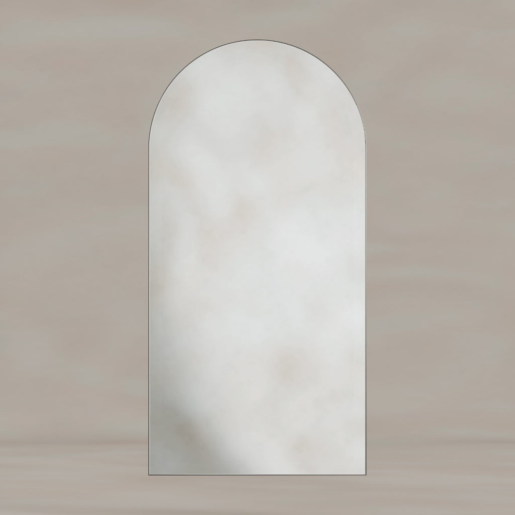 Oslo Arch Mirror 50x100cm Brushed Nickel