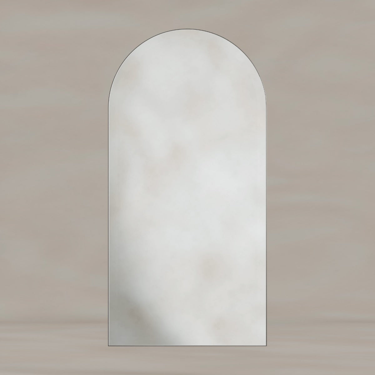 Oslo Arch Mirror 50x100cm Brushed Nickel