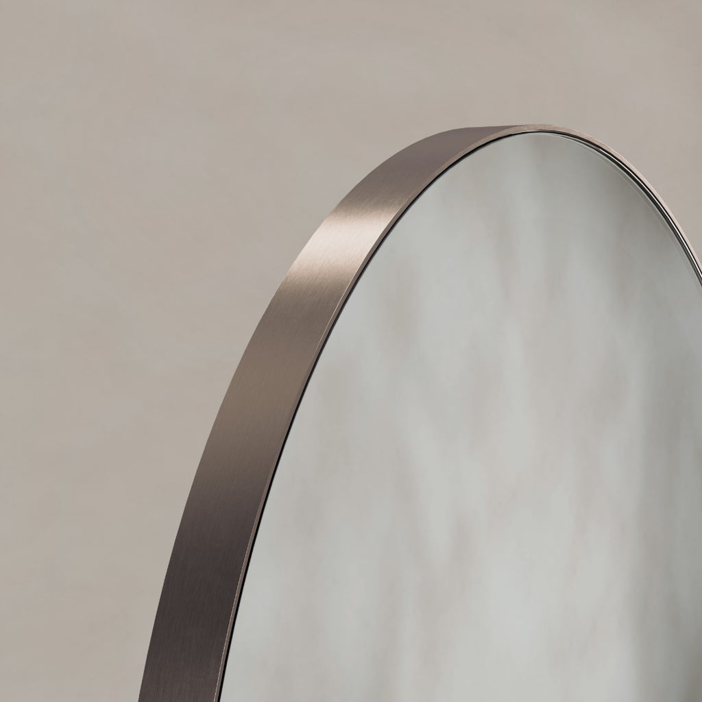 Oslo Arch Mirror 50x100cm Brushed Bronze