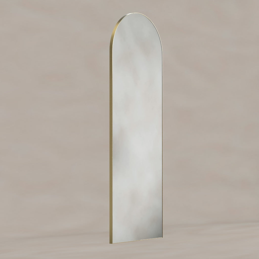 Oslo Arch Mirror 50x140cm Brushed Brass