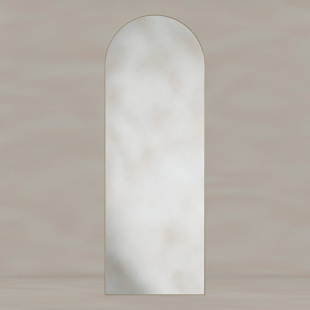 Oslo Arch Mirror 50x140cm Brushed Brass