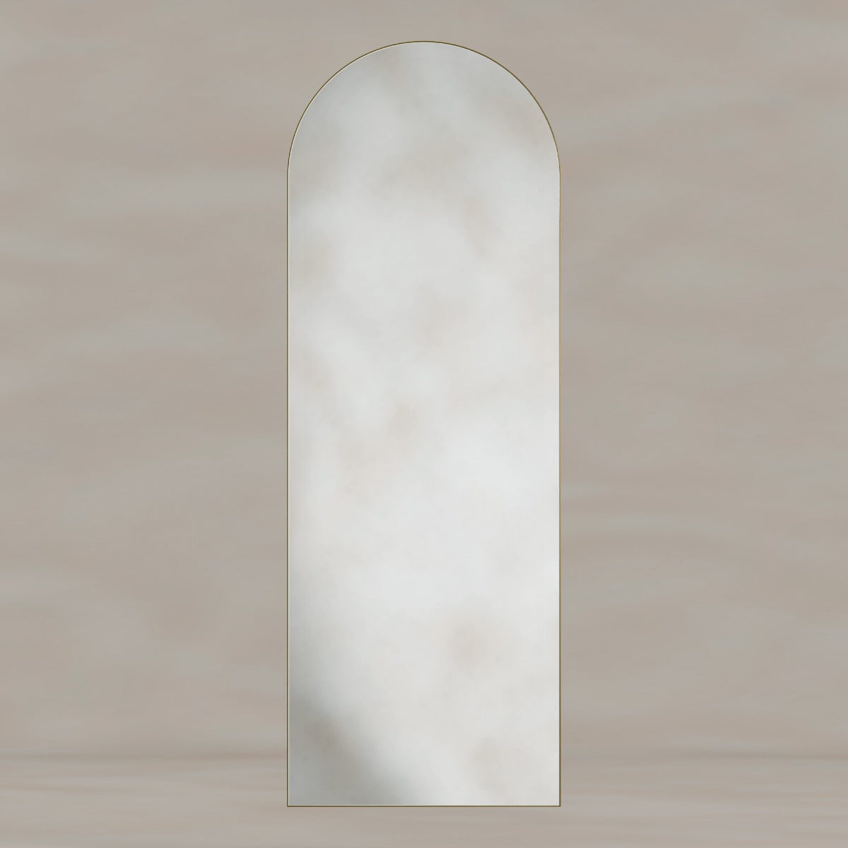 Oslo Arch Mirror 50x140cm Brushed Brass