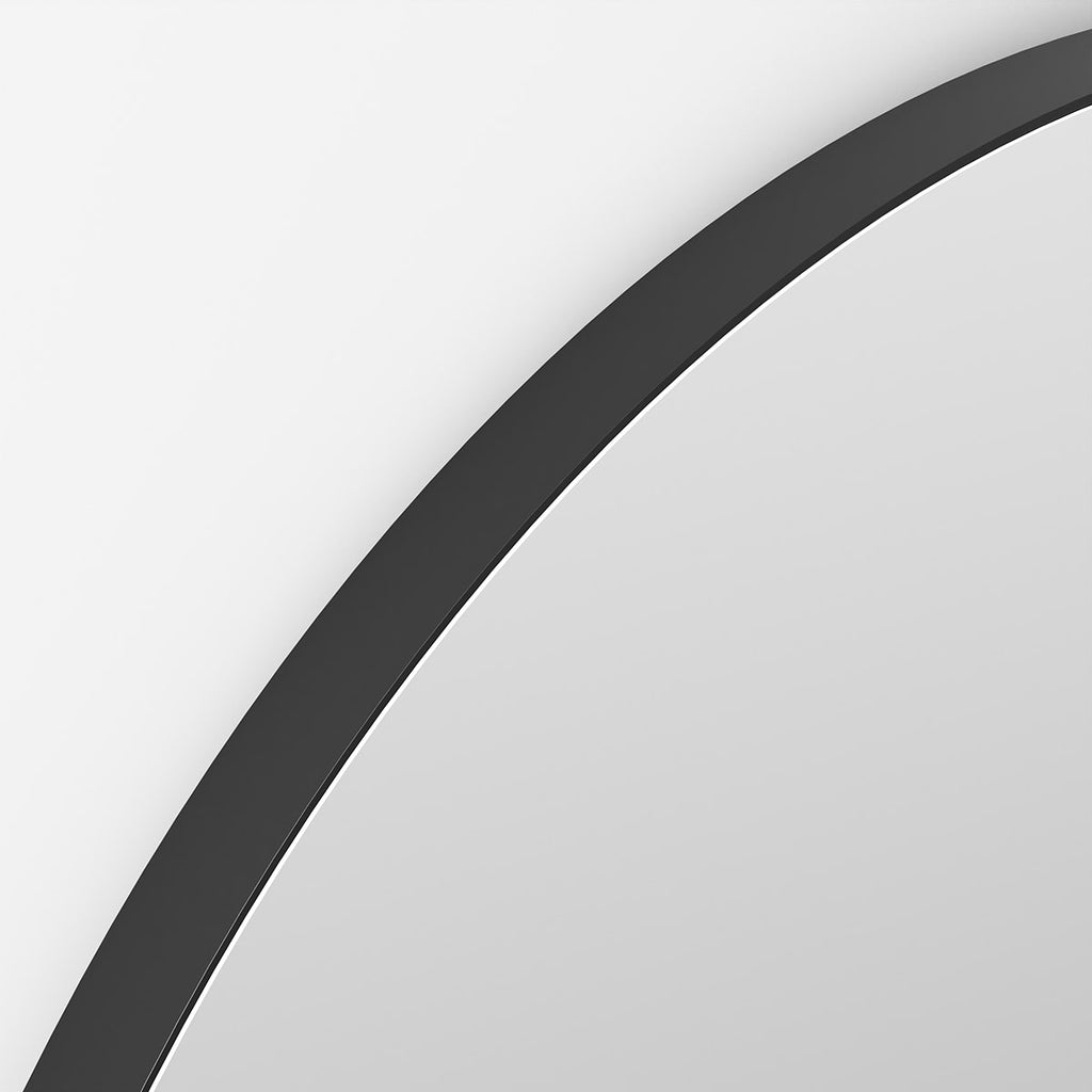 Oslo Arch Mirror 50x140cm Black