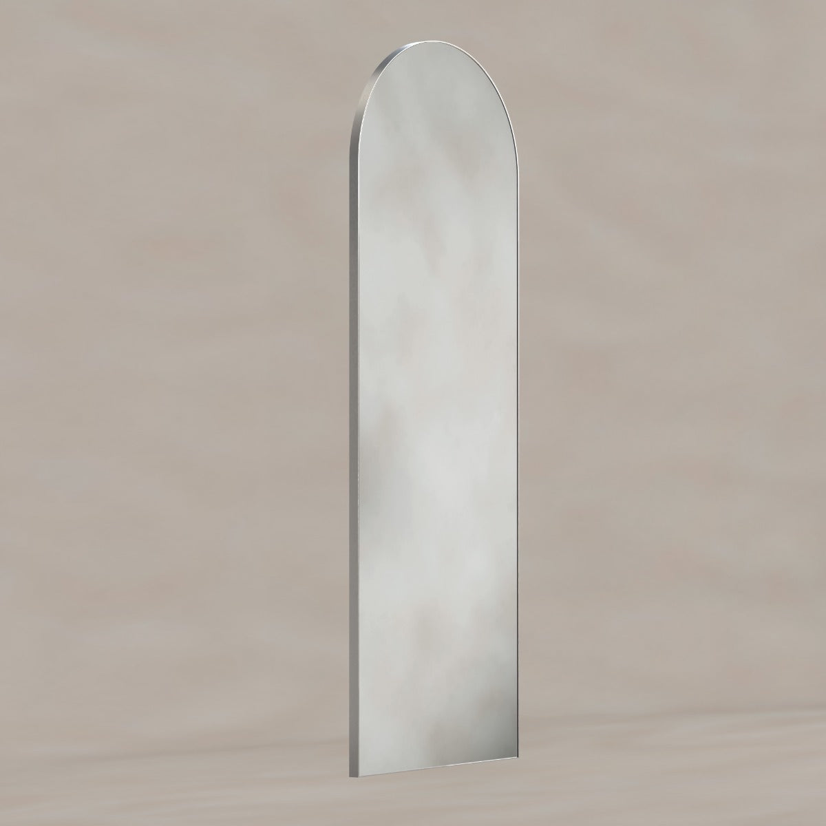 Oslo Arch Mirror 50x140cm Brushed Nickel