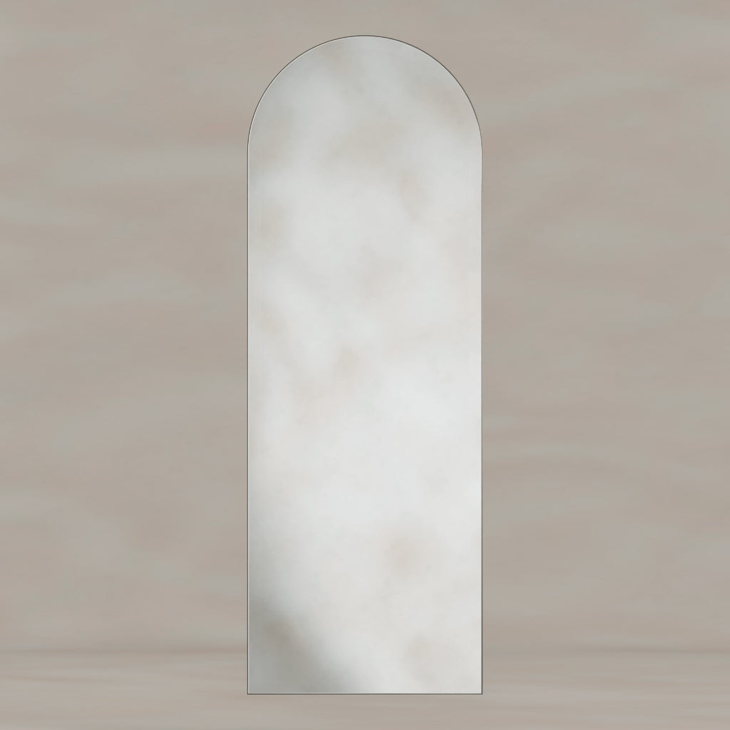 Oslo Arch Mirror 50x140cm Brushed Nickel