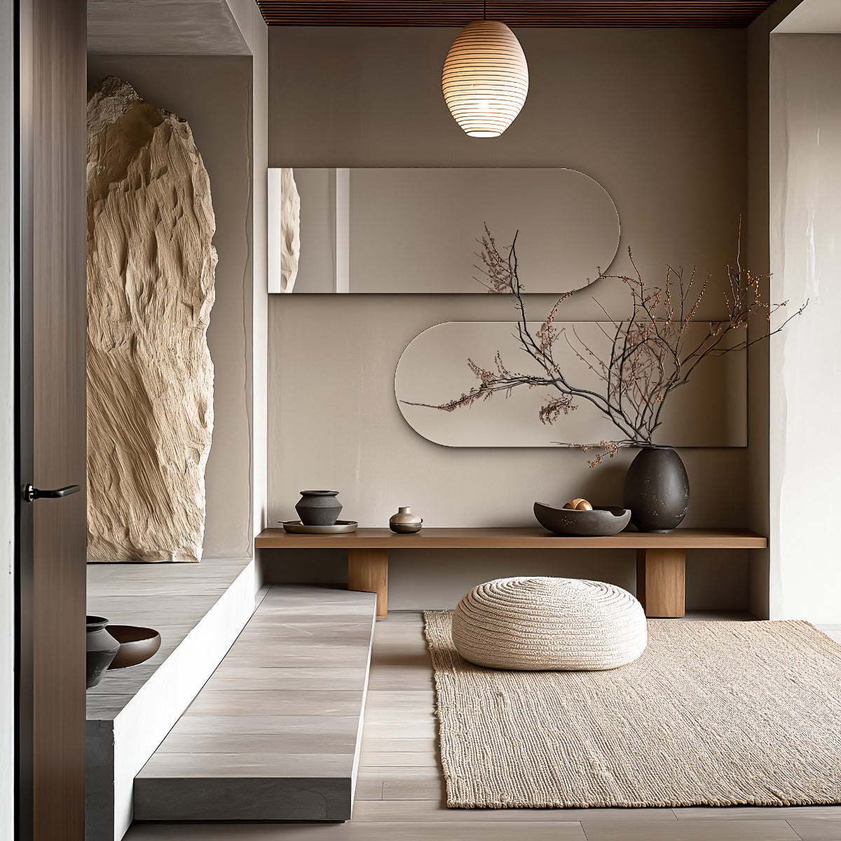 Oslo Arch Mirror 50x140cm Brushed Bronze