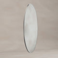 Oslo Oval Mirror 45x100cm - Brushed Nickel