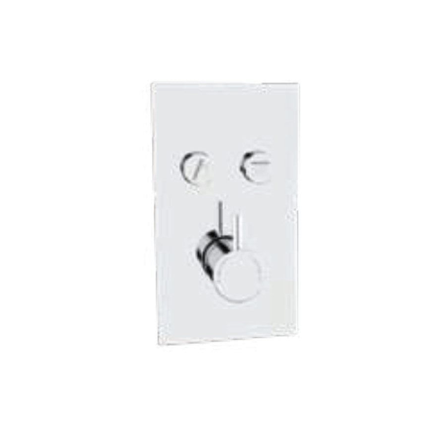 Plana Thermostatic Shower Sets & Valves, Twin push-button concealed valve only