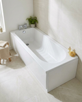 Prisma Single Ended Bath in a bright modern bathroom