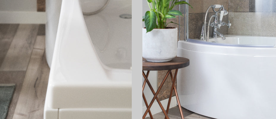 Carron Eco Aspect Shower Bath, in a bathroom setting