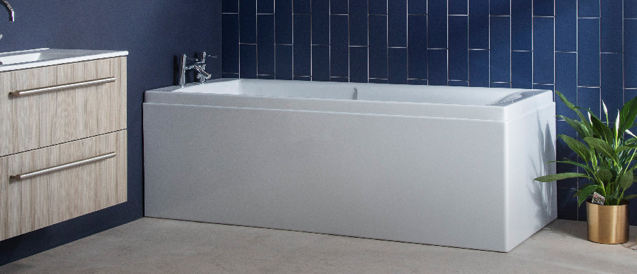 Carron Eco Axis Single Ended Bath, in a bathroom setting