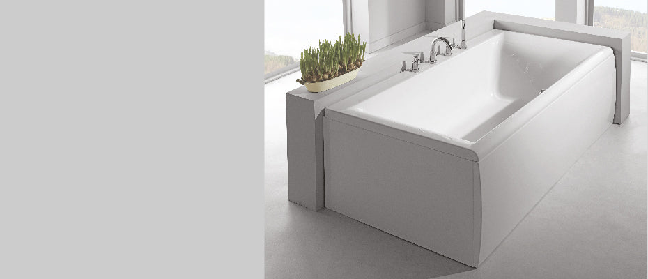 Carron Haiku Double Ended Bath, in a bathroom setting