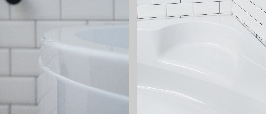 Carron Monarch Corner Bath, in a bathroom setting