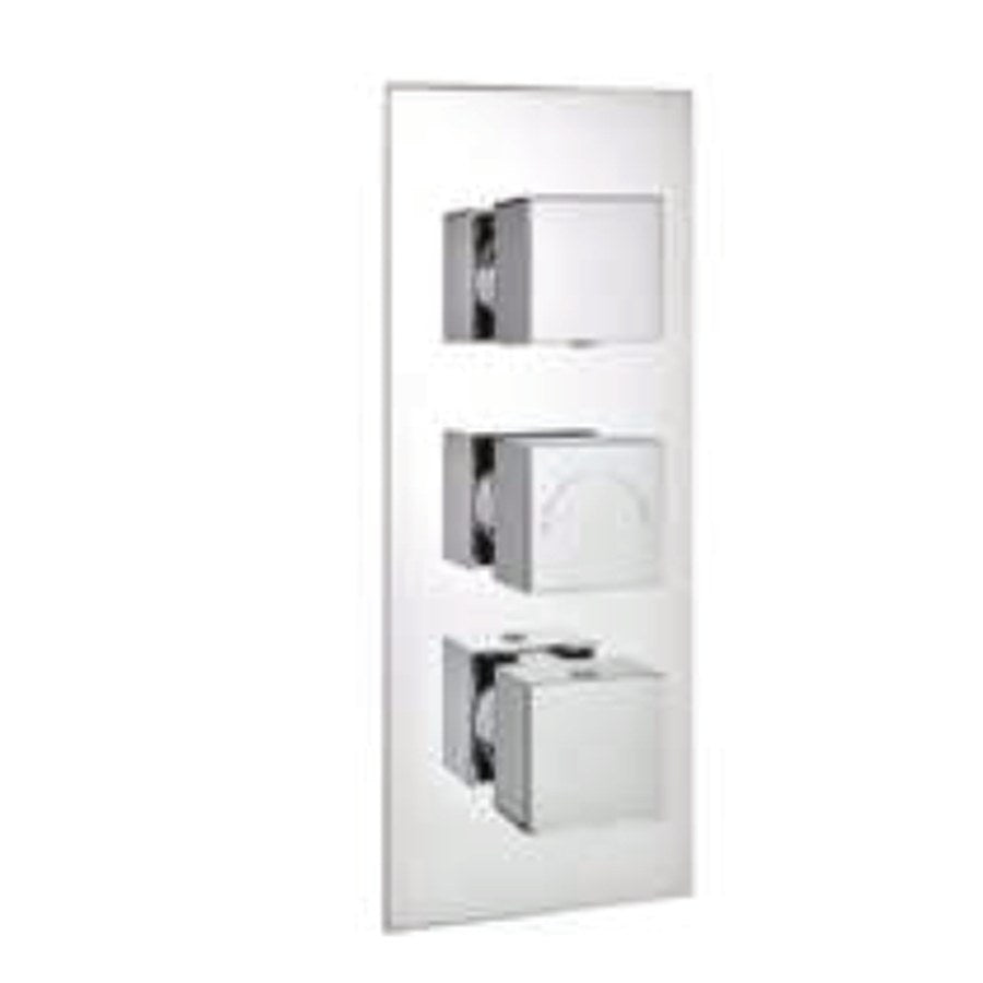 Purita Thermostatic Shower Sets & Valves, Triple concealed valve only, 2 outlets